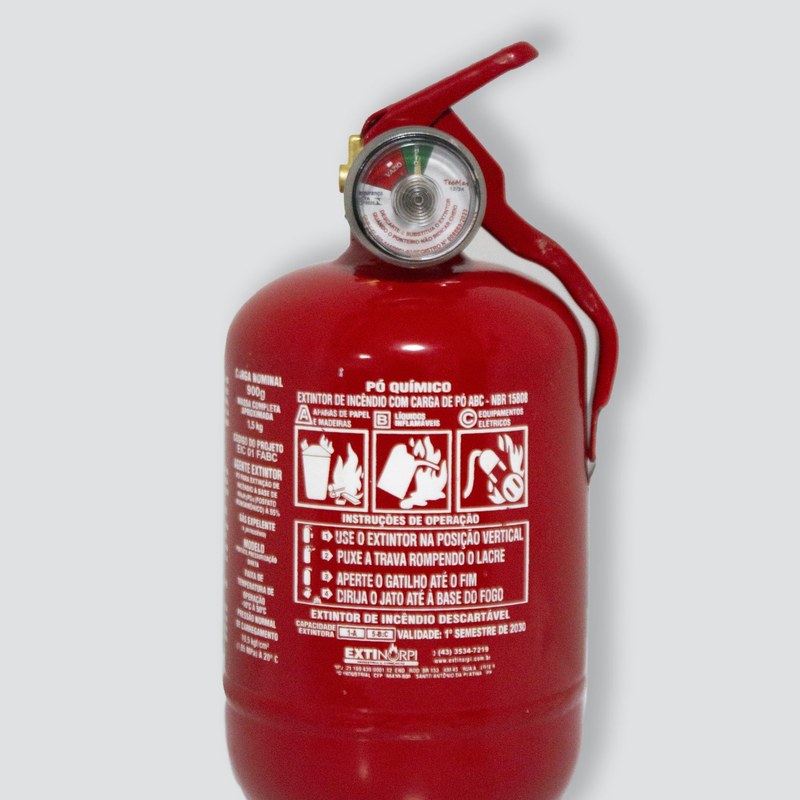 Extintor ABC 0,9 Kg — Modelo Fiat